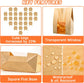 50 Pcs Bread Bags for Homemade Bread, Sourdough Paper With Window, 50% Thicker 13.7x8.2x3.7in A Large Bakery Used Storage Cookies & Snacks, 60 Cute Sealing Stickers Ties