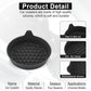 Petluno Car Cup Holder Coaster, Silicone Insert, Universal Non-Slip Holders, Interior Accessories for Women and Men, 4 Pack Black