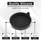 Petluno Car Cup Holder Coaster, Silicone Insert, Universal Non-Slip Holders, Interior Accessories for Women and Men, 4 Pack Black