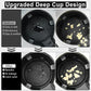 Petluno Car Cup Holder Coaster, Silicone Insert, Universal Non-Slip Holders, Interior Accessories for Women and Men, 4 Pack Black