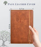 Lined Journal Notebook for Women and Men, 256 Pages A5 Hardcover Leather Journal for Writing, Travel, Business, Work & School, College Ruled Notebook for Note Taking, Diary Notepad 5.7"×8.3" (Brown) Brown A5-sized