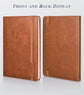 Lined Journal Notebook for Women and Men, 256 Pages A5 Hardcover Leather Journal for Writing, Travel, Business, Work & School, College Ruled Notebook for Note Taking, Diary Notepad 5.7"×8.3" (Brown) Brown A5-sized