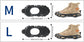 Climbing Spikes Shoes - Anti Slip Ice Claws | 30 Teeth Outdoor Cleats Crampons Multipurpose Portable Snow Grippers Walking Traction Large