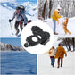 Climbing Spikes Shoes - Anti Slip Ice Claws | 30 Teeth Outdoor Cleats Crampons Multipurpose Portable Snow Grippers Walking Traction Large