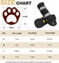Anti-slip dog shoes with reflective strips, high waterproof dog boots, durable leather rubber sole dog paw protectors for small, medium and large dogs, 4 pieces (XL, black)