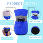 Petluno Antislip, dog boots, paw protection, these comfortable dog boots with soft soles are equipped with reflective straps (6, blue) Blue 6