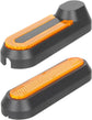 Reflective strip tire covers for Xiaomi M365, Pro, 1S, Essential, Pro2, Mi3, front and rear wheel protectors, reflective e-scooter accessories (black/orange)