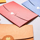 Mini envelope, 50 pieces, gift card envelope, mini pink envelopes, with heart closure, for DIY gift vouchers, Christmas, Valentine&