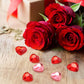 Petluno 200 red acrylic hearts for Valentine&