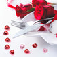 Petluno 200 red acrylic hearts for Valentine&