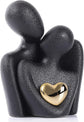 Mini Couples Statue - Ceramic Romantic Pair in Love Figurines for Bedroom Decor, TV Cabinet, Wedding Valentine&