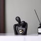 Mini Couples Statue - Ceramic Romantic Pair in Love Figurines for Bedroom Decor, TV Cabinet, Wedding Valentine&