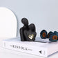 Mini Couples Statue - Ceramic Romantic Pair in Love Figurines for Bedroom Decor, TV Cabinet, Wedding Valentine&