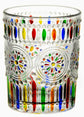 Petluno Hand Painted Stained Glass Whiskey Tumblers, Lead-Free Crystal Colorful Wine Glasses Old Fashioned for Drinking Bourbon, Scotch Whisky, Cocktails, Cognac - Father&