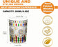 Petluno Hand Painted Stained Glass Whiskey Tumblers, Lead-Free Crystal Colorful Wine Glasses Old Fashioned for Drinking Bourbon, Scotch Whisky, Cocktails, Cognac - Father&