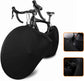 Bike Wheel Cover Indoor Dust-Proof and High Elasticity Bicycle Bag Black Large