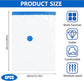 6 pieces vacuum storage bags for clothes, reusable, 40 x 60 cm travel essentials sealer compression bags, space-saving vacuum cube packaging bags, storage jackets, towels