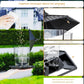 Bird Feeder Houses | Hanging and Refillable Feeding Station Squirrel-Proof Window Bird Feeder Including Landing Perch for Outdoor Garden Birds Wildlife Black