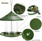 Bird feeder house, hanging food dispenser for wild birds, hanging bird feeding station to hang up, bird house with stand, weatherproof, garden decoration