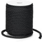 Petluno Macramé Cord 6 mm, 30 m Black Cotton Rope Thick for Crafting, Wall Hangings, Plant Hangers, Knitting, Gardening, Decoration Black 6mm 30m