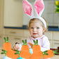 6 pieces of velvet Easter bags, Easter bags with drawstrings, Easter gift bags, ears, to fill with lollies, biscuits, snacks style B