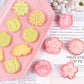 Set of 8 cookie cutters for kids, 3D cookie cutter, flower shape, cookie shape, DIY, baking cakes, tool, fondant, cake, baking
