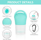 Petluno Travel Bottles, set of 4, 38 ml, refillable, toiletries, travel set, travel size, leak-proof silicone travel containers 