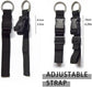 2-piece travel luggage set including suitcase, coat hanger, luggage straps, non-slip, portable backpack, luggage set