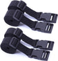 Gordelband 25 mm black nylon luggage strap flat side release buckle suitcase baggage strap with adjustable packing straps for DIY crafting backpack wrapping 1.5 meters 4 pieces