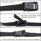 Gordelband 25 mm black nylon luggage strap flat side release buckle suitcase baggage strap with adjustable packing straps for DIY crafting backpack wrapping 1.5 meters 4 pieces