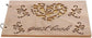 Houten Bruiloft Gastenboek Album Bericht Notebook voor Engagement Decoratie Evenement Feestartikelen Decoraties Gastenboeken (