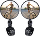 Petluno Bike Mirrors, 2 large angle mirrors 360° rotatable, adjustable, HD-nylon resin bike mirrors, for handlebars 15 to 35 mm, bike accessories for all round bikes