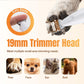Petluno 2-in-1 Pet Grooming Trimmer with LED Light, Rechargeable Dog/Cat Hair Clipper, Grooming Tool, Electric Nail Grinder for Cats and Dogs, Pet Clipper Blades for Eyes, Ears