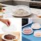 2 pieces of microwave covers, microwave cover for heating food, 23 cm and 17 cm, transparent, microwave lid with adjustable steam ventilation to prevent splatters