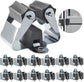 Petluno Broom Holder - Tool Holder Broom Wall Mount System Multi Wall Holder Mounting System Garden Tools Set Including Fixing Hardware (blue) grey 6