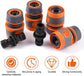 8 pieces garden hose connector 1/2 inch, garden hose fittings, hose coupling, double plug, hose connector set, garden hose accessories, garden hose connection set garden tool, lawn