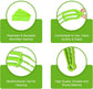 Petluno Blinds Cleaning Brush - 2 Pack Blind Cleaner, With Microfiber Cleaning Cloth, Feather Duster for Cleaning and Electric Fans (Pink + Green) Pink Green