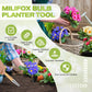 Flower bulbs, plant stakes, flower bulbs with T-grip, bulb planting aids, onion sets, garden vegetables, flowers and tulip bulbs