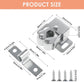 Petluno 6 pack double roller cabinet lock, roller catch hardware for cupboard kitchen cabinet door locks, cabinet door locks and latches with screws, silver