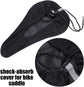 Petluno Bike Seat Cushion Cover, PE Foam Comfortable Breathable Bicycle Saddle Water & Dust Resistant Covers Fits Spin, Exercise Bike, Outdoor or Indoor Cycling