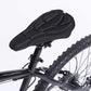 Petluno Bike Seat Cushion Cover, PE Foam Comfortable Breathable Bicycle Saddle Water & Dust Resistant Covers Fits Spin, Exercise Bike, Outdoor or Indoor Cycling