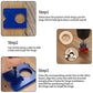 35 mm hinge drill set with hinge hole and hinge template, drill guide, power drill accessory, for concealed hinges, cabinet hinges, mounting plates, woodworking