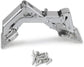 Spring-loaded hinge, 170 degrees, for kitchen cabinets, door hinges, large angle door hinges, angle stop, self-closing hinge, 4 pieces, improved version with buffer damping