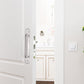 2 pieces sliding door handles, split door handles, sliding door handle with stainless steel plate, cabinet door handle, shed door handles, garden door handles (192 mm) 192MM