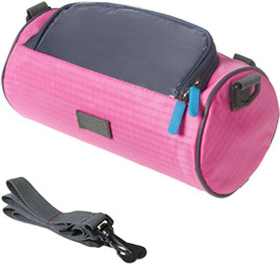 Waterproof Bicycle Handlebar Bag with Transparent Pouch and Adjustable Strap High-Capacity Cycling Front Pack 