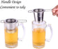 Tea Infuser Stainless Steel Tea Strainer Steeper Filter with Folding Handle for Loose Leaf Grain Tea Cups, Mugs, and Pots