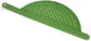 Plastic Kitchen Pot Strainer with Handle - Hand Held Flat Crescent Small Drainer - Handheld for Straining Grease Pasta Spaghetti Water