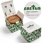 Flee 6-Piece Green Coaster Set with Flower Pot Shaped Holder for Drinks,Coffee,Cup