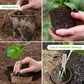 100PCS 8CM Seed Starter Pots, Seed Starter Kit, Transplant Seedlings Pots, Organic Biodegradable Pots for Plant Starters, Seedlings, Saplings, Flowers, Vegetables, with Bonus 100 Plastic Plant Markers