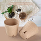 100PCS 8CM Seed Starter Pots, Seed Starter Kit, Transplant Seedlings Pots, Organic Biodegradable Pots for Plant Starters, Seedlings, Saplings, Flowers, Vegetables, with Bonus 100 Plastic Plant Markers
